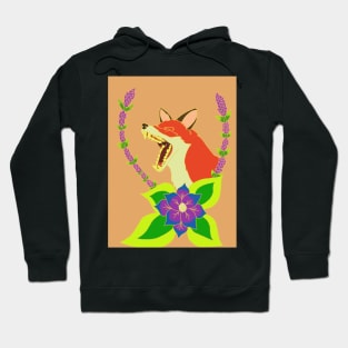 Yawning Fox Hoodie